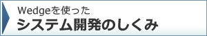 wedgeを使ったシステム開発のしくみ